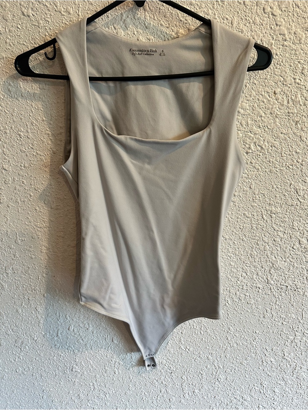 Abercrombie & Fitch Soft Cream Square-Neck Bodysuit size S